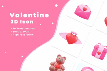 Valentine 3D Illustration Pack