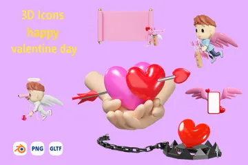 Valentine 3D Illustration Pack