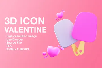 Valentine 3D Illustration Pack