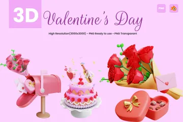 Valentine 3D Illustration Pack