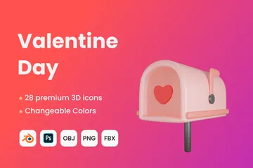 Valentine Day 3D Icon Pack