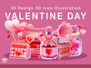 Valentine Day 3D Icon Pack