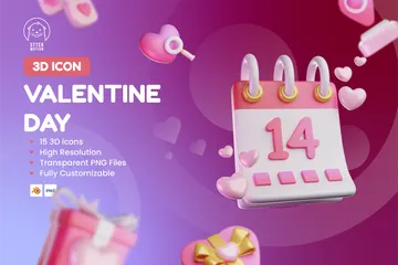 VALENTINE DAY 3D Icon Pack