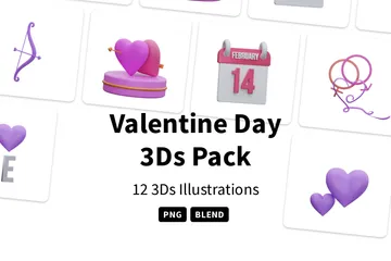 Valentine Day 3D Icon Pack