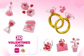 Valentine Days 3D Icon Pack