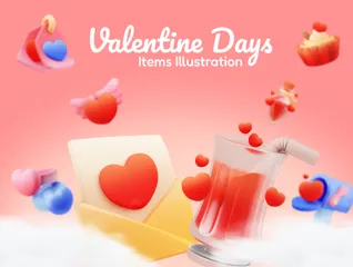 Valentine Days 3D Icon Pack