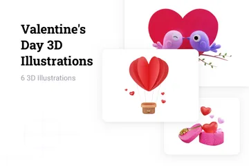 Valentine's Day 3D Illustration Pack