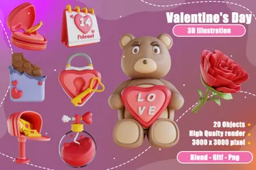 Valentine's Day 3D  Pack