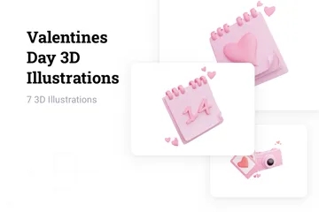 Valentines Day 3D Illustration Pack