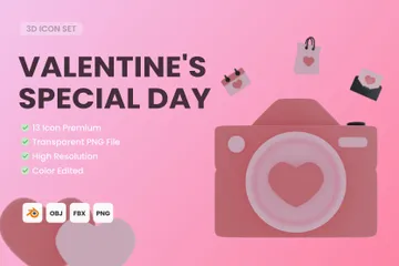 Valentine's Special Day 3D Icon Pack