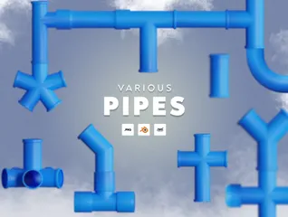 Varous Pipes 3D Icon Pack