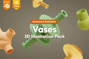 Vases 3D Icon Pack