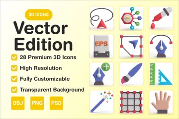Vector Edition 3D Icon Pack