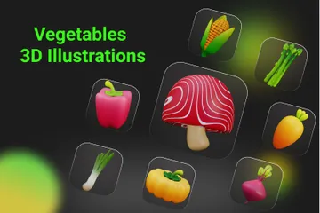 Vegetables 3D Illustration Pack