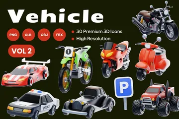 Vehicle Vol 2 3D Icon Pack