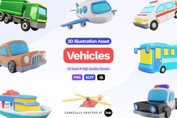 차량 3D Icon 팩