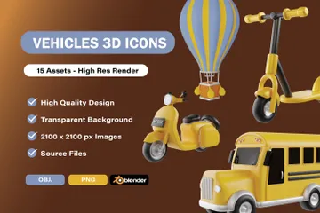 車両 3D Iconパック