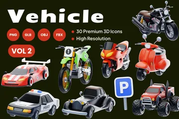 Véhicule Vol 2 Pack 3D Icon