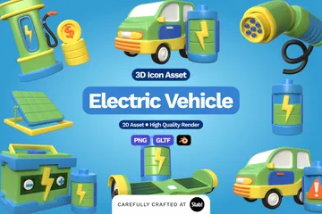 Vehículo eléctrico Paquete de Icon 3D