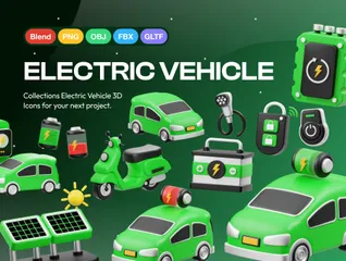 Vehículo eléctrico Paquete de Icon 3D