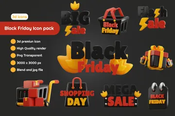 Vendredi noir Pack 3D Icon