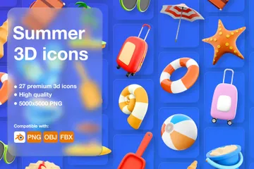 Verano Paquete de Icon 3D