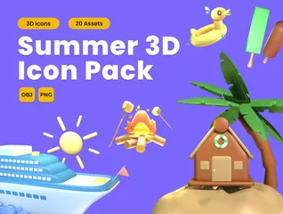 Verano Paquete de Icon 3D