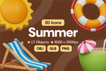 Verano Paquete de Icon 3D