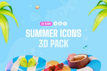 Verão Pacote de Icon 3D