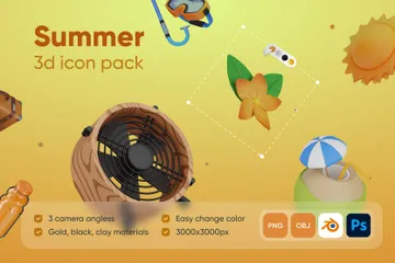 Verão Pacote de Icon 3D