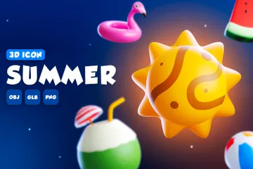 Verão Pacote de Icon 3D