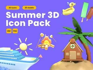Verão Pacote de Icon 3D