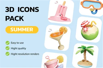 Verão Vol.2 Pacote de Icon 3D