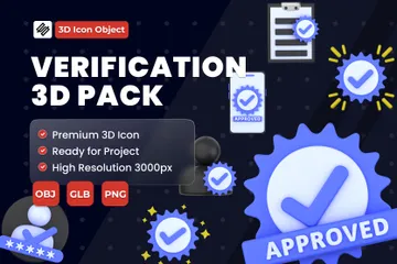 Verification 3D Icon Pack