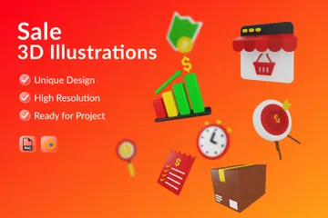 Verkauf 3D Illustration Pack
