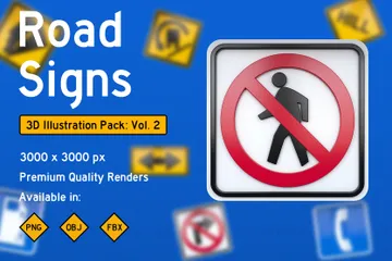 Verkehrszeichen Vol.2 3D Icon Pack