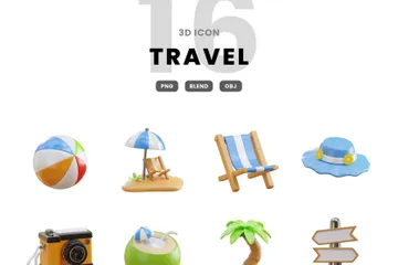 Viajar Paquete de Icon 3D