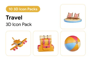 Viajar Paquete de Icon 3D