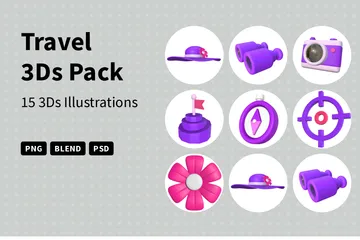 Viajar Paquete de Icon 3D