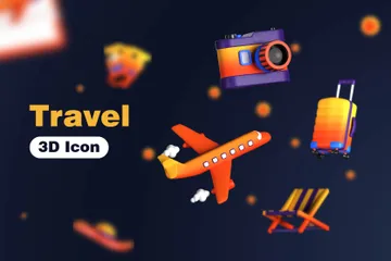 Viajar Paquete de Icon 3D