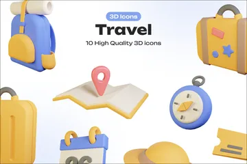 Viajar Paquete de Icon 3D