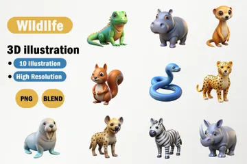 Fauna silvestre Paquete de Icon 3D