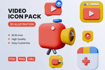 Vidéo Pack 3D Icon