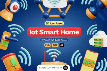 Smart Home für viele 3D Icon Pack