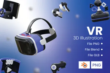 Virtual Reality 3D Icon Pack