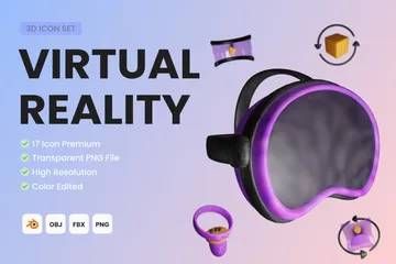 Virtual Reality 3D Icon Pack