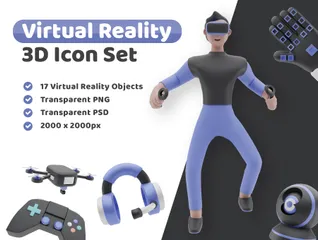 Virtual Reality 3D Illustration Pack