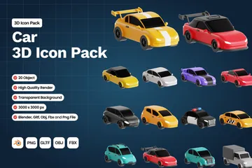 Voiture Pack 3D Icon