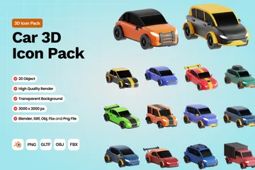 Voiture Pack 3D Icon