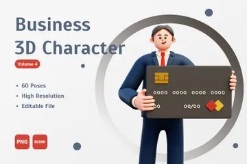 Personagem de Negócios Volume 4 Pacote de Illustration 3D